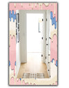 Pink Spheres 10 - Bohemian and Eclectic Mirror - Frameless Modern Wall Mirror