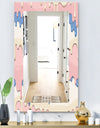 Pink Spheres 10 - Bohemian and Eclectic Mirror - Frameless Modern Wall Mirror