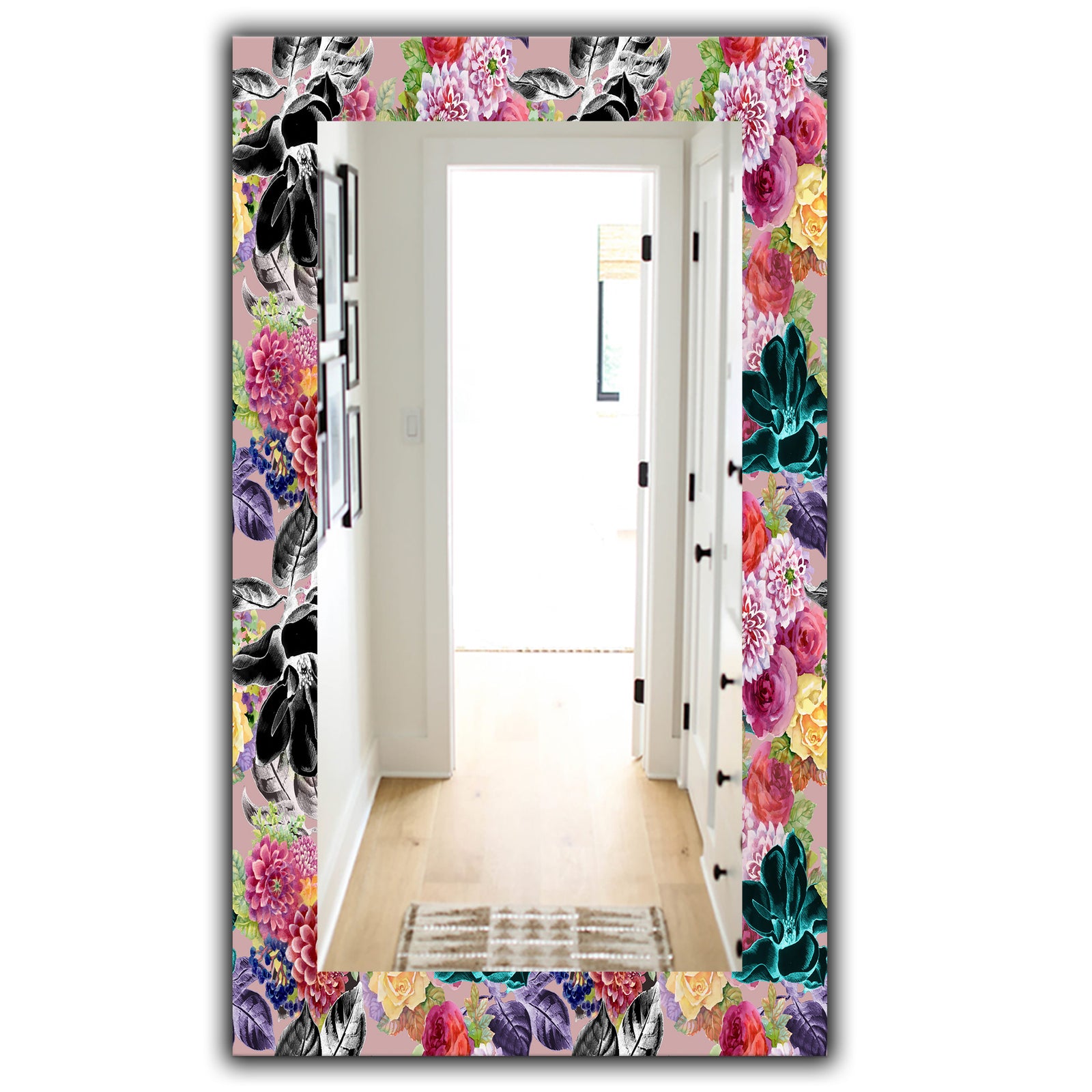 Pink Blossom 55 - Traditional Mirror - Vanity Mirror