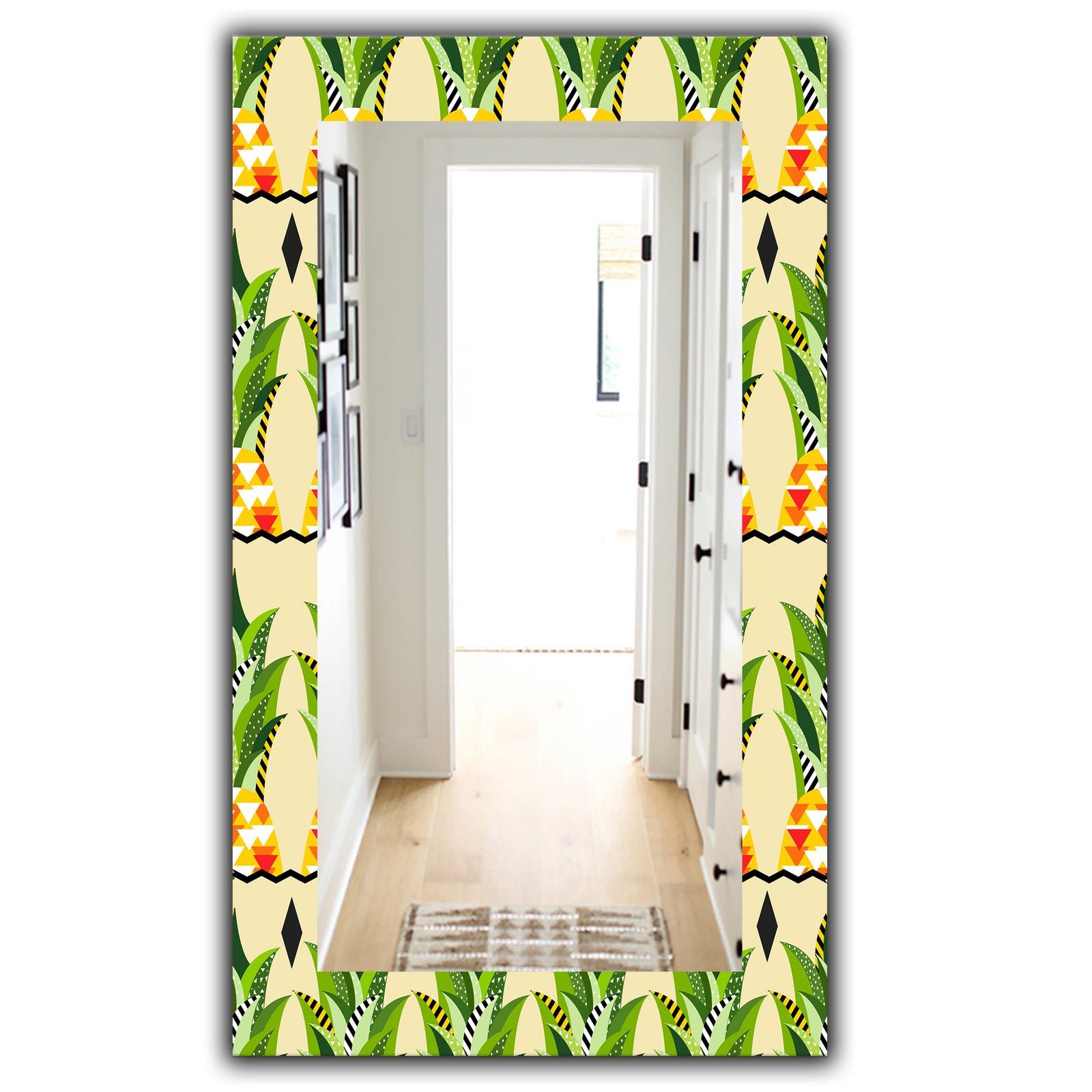 Tropical Mood Foliage 23 - Bohemian and Eclectic Mirror - Wall Mirror