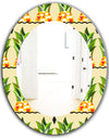 Tropical Mood Foliage 23 - Bohemian and Eclectic Mirror - Oval or Round Wall Mirror