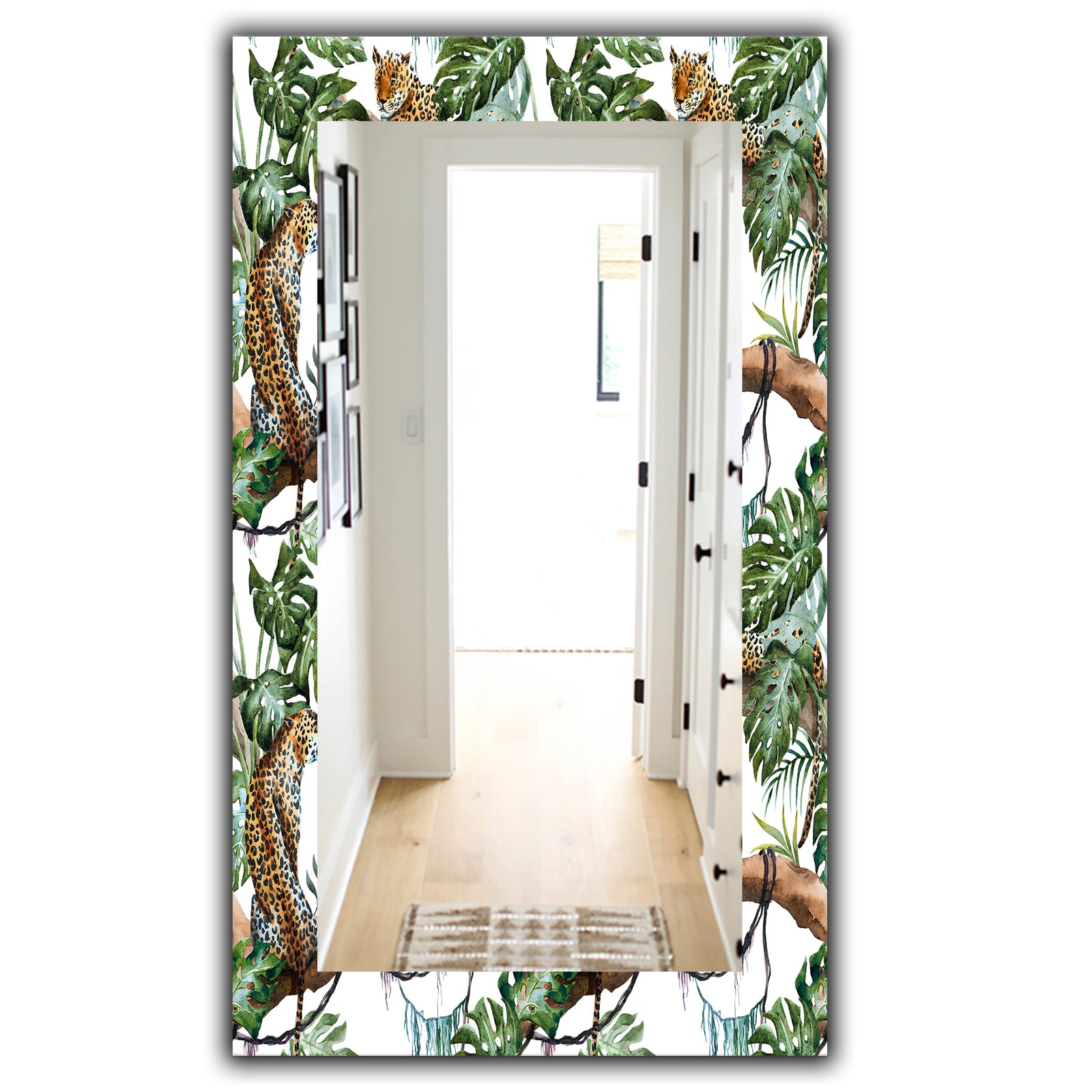 Tropical Mood Foliage 24 - Bohemian and Eclectic Mirror - Wall Mirror