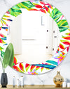 Tropical Mood Bright 12 - Bohemian and Eclectic Mirror - Oval or Round Wall Mirror