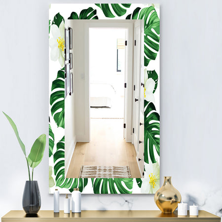 Tropical Mood Foliage 25 - Bohemian and Eclectic Mirror - Vanity Mirror