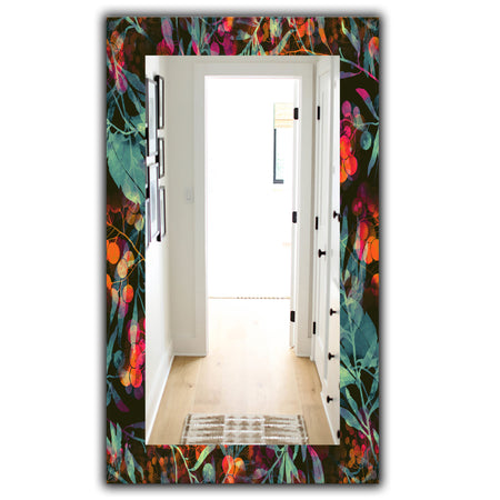 Obsidian Bloom 27 - Traditional Mirror - Wall Mirror