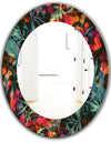 Obsidian Bloom 27 - Traditional Mirror - Oval or Round Wall Mirror