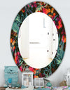 Obsidian Bloom 27 - Traditional Mirror - Oval or Round Wall Mirror