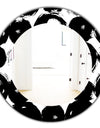Black & White 7 - Modern Mirror - Contemporary Oval or Round Wall Mirror