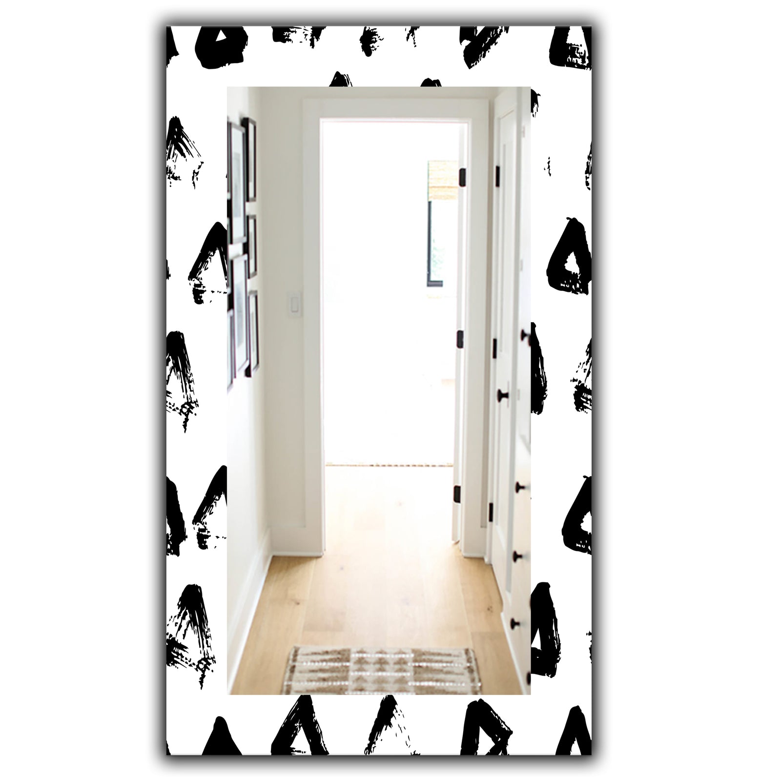 Black & White 8 - Modern Mirror - Contemporary Wall Mirror