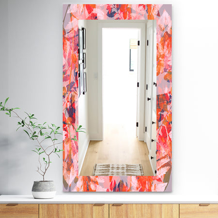 Pink Spheres 12 - Traditional Mirror - Frameless Vanity Mirror