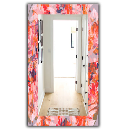 Pink Spheres 12 - Traditional Mirror - Frameless Vanity Mirror