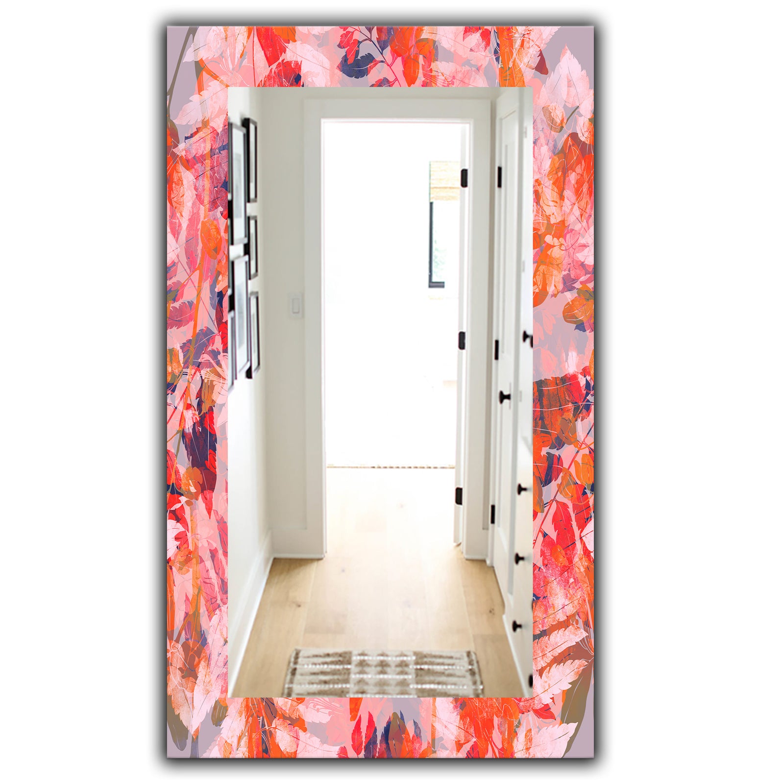Pink Spheres 12 - Traditional Mirror - Frameless Vanity Mirror