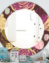 Retro Rose - Traditional Mirror - Oval or Round Wall Mirror