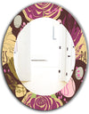 Retro Rose - Traditional Mirror - Oval or Round Wall Mirror