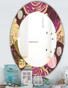 Retro Rose - Traditional Mirror - Oval or Round Wall Mirror