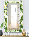 Tropical Leaves Green - Bohemian and Eclectic Mirror - Wall Mirror