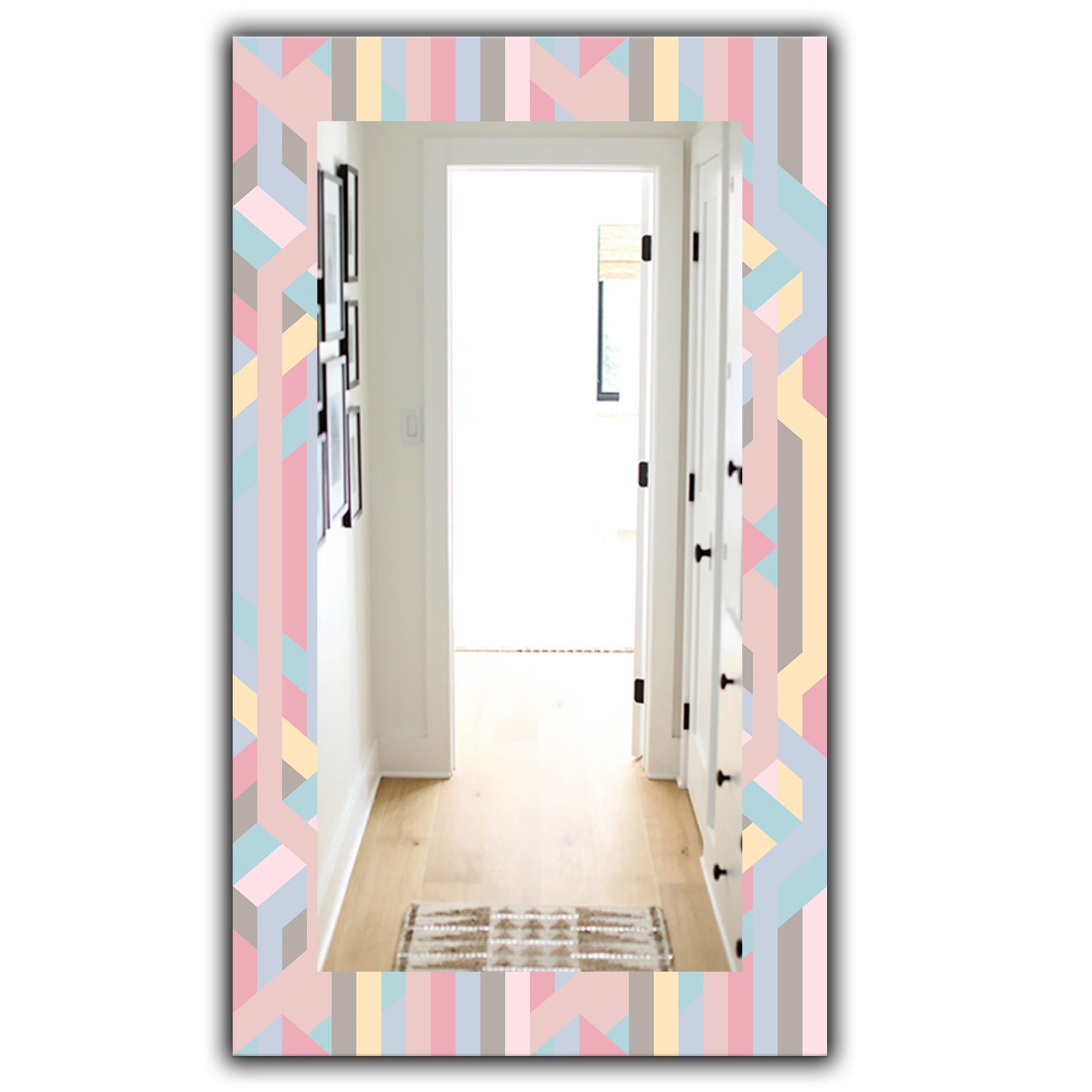 Pastel Dreams 6 - Modern Mirror - Frameless Vanity Mirror
