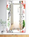 Pink Blossom 56 - Traditional Mirror - Frameless Wall Mirror