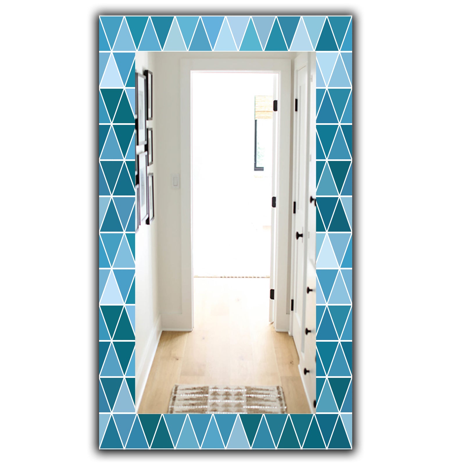 Triangular Colourfields 34 - Modern Mirror - Wall Mirror