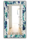 Turquoise Of Flowers - Traditional Mirror - Wall Mirror