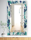 Turquoise Of Flowers - Traditional Mirror - Wall Mirror