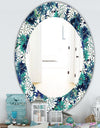 Turquoise Of Flowers - Traditional Mirror - Oval or Round Wall Mirror