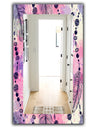 Feathers 30 - Bohemian and Eclectic Mirror - Frameless Eclectic Bathroom Mirror