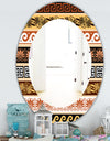 Ancient Patterns - Traditional Mirror - Oval or Round Wall Mirror