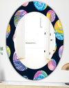 Lace Patterned Circles - Modern Mirror - Oval or Round Wall Mirror