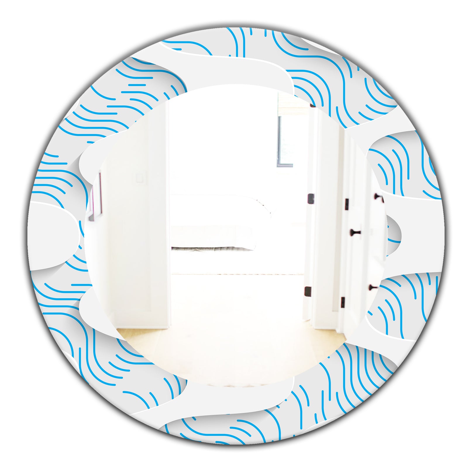 Scandinavian 25 - Mid-Century Mirror - Oval or Round Wall Mirror