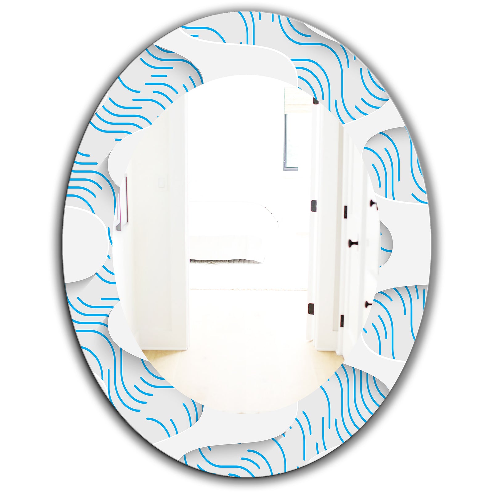 Scandinavian 25 - Mid-Century Mirror - Oval or Round Wall Mirror