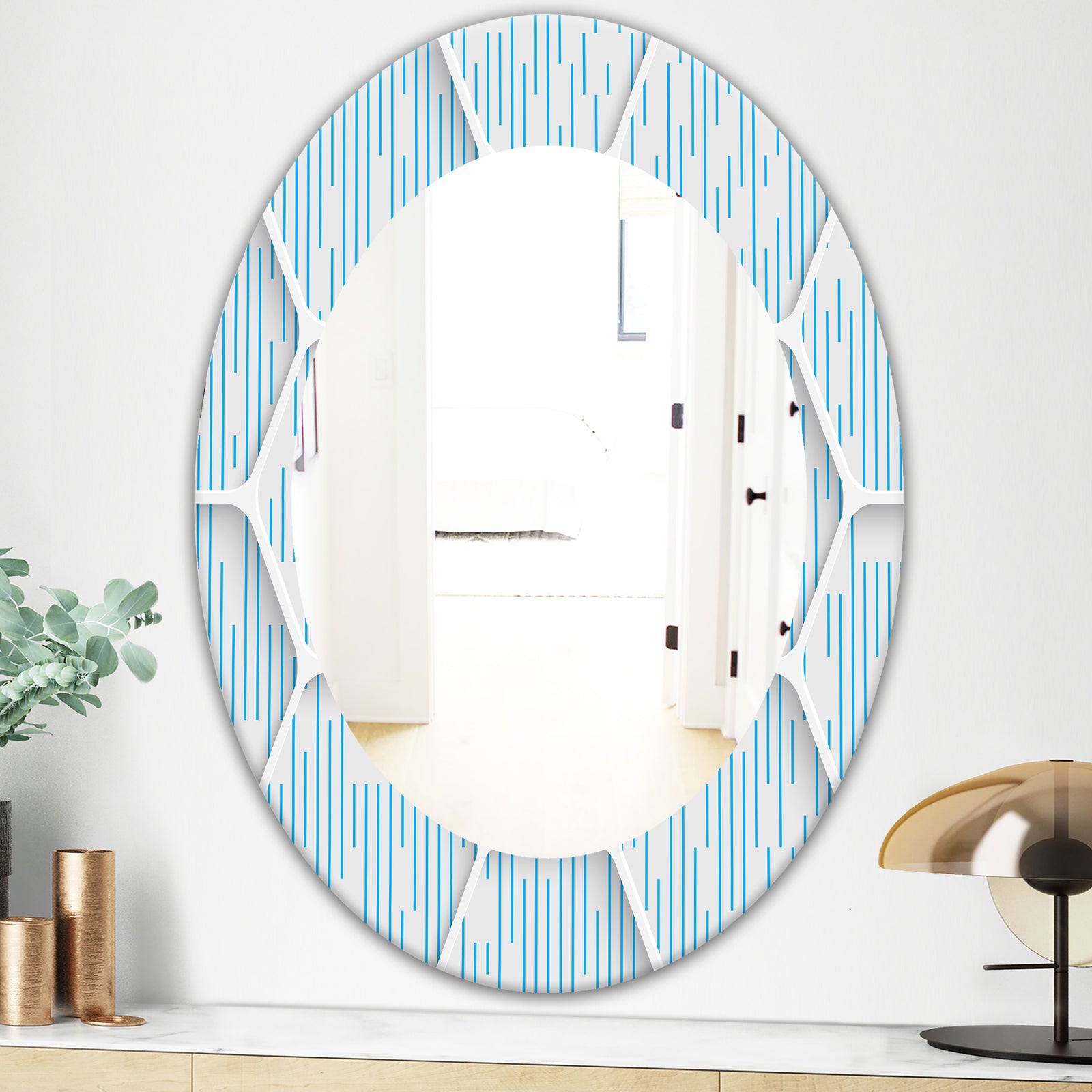 Scandinavian 26 - Mid-Century Mirror - Oval or Round Wall Mirror