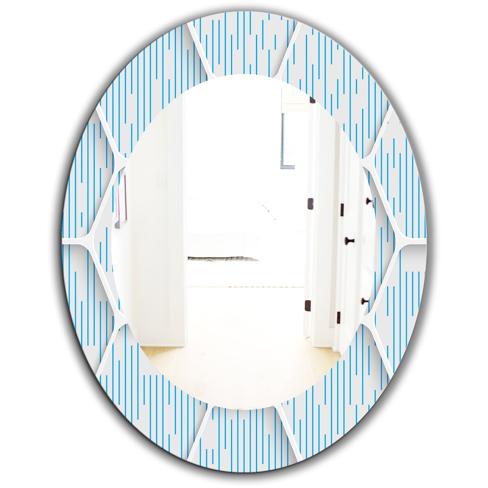 Scandinavian 26 - Mid-Century Mirror - Oval or Round Wall Mirror