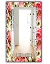 Pink Blossom 58 - Traditional Mirror - Frameless Wall Mirror