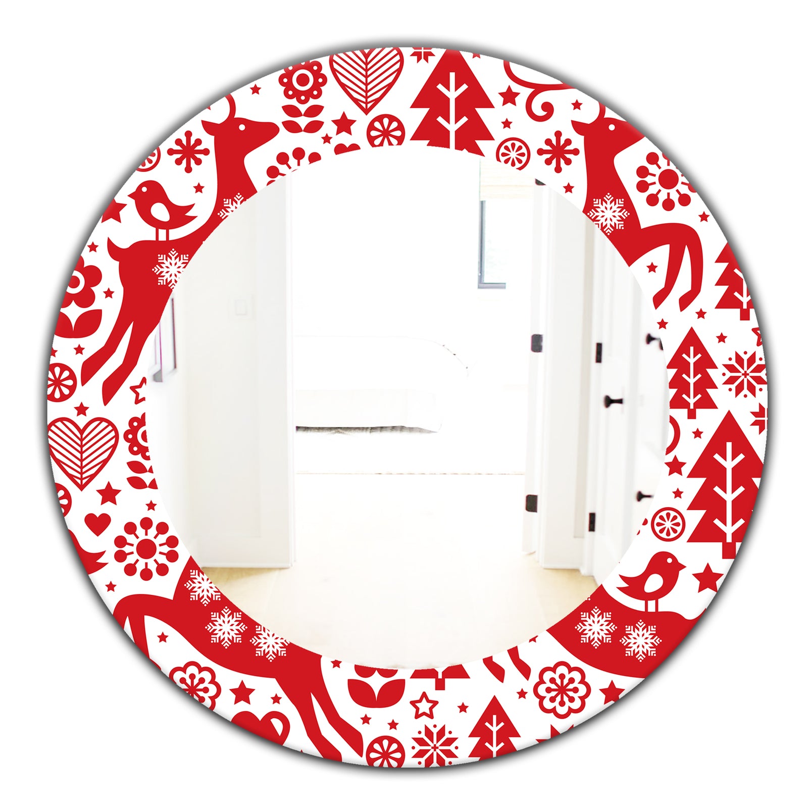 Christmas II - Traditional Mirror - Oval or Round Wall Mirror