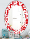 Christmas II - Traditional Mirror - Oval or Round Wall Mirror