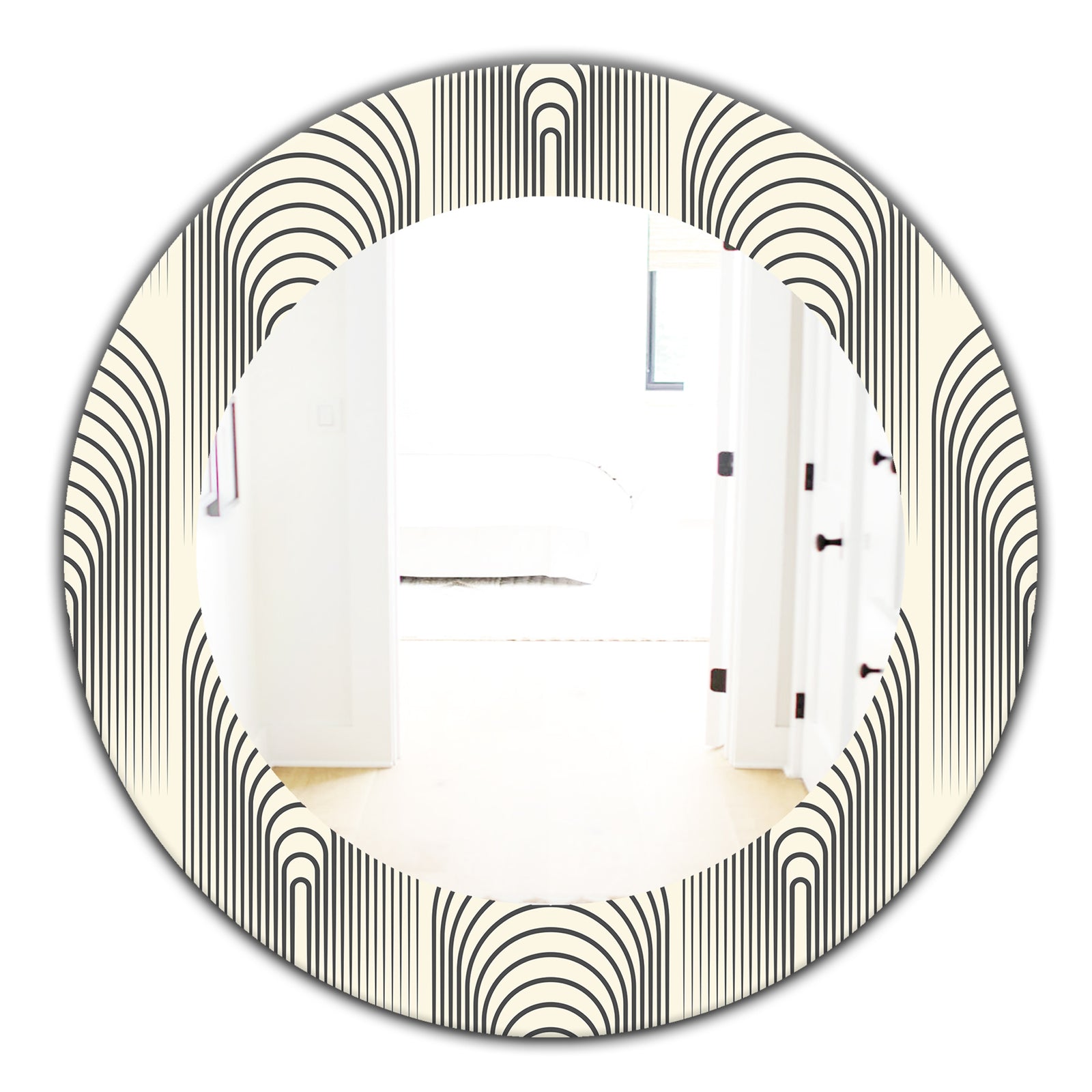 Scandinavian 27 - Mid-Century Mirror - Oval or Round Wall Mirror