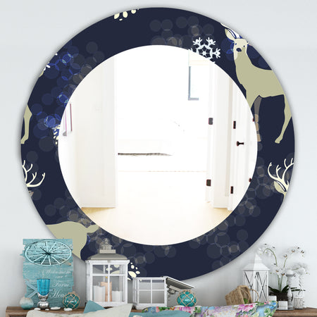 Christmas III - Traditional Mirror - Oval or Round Wall Mirror