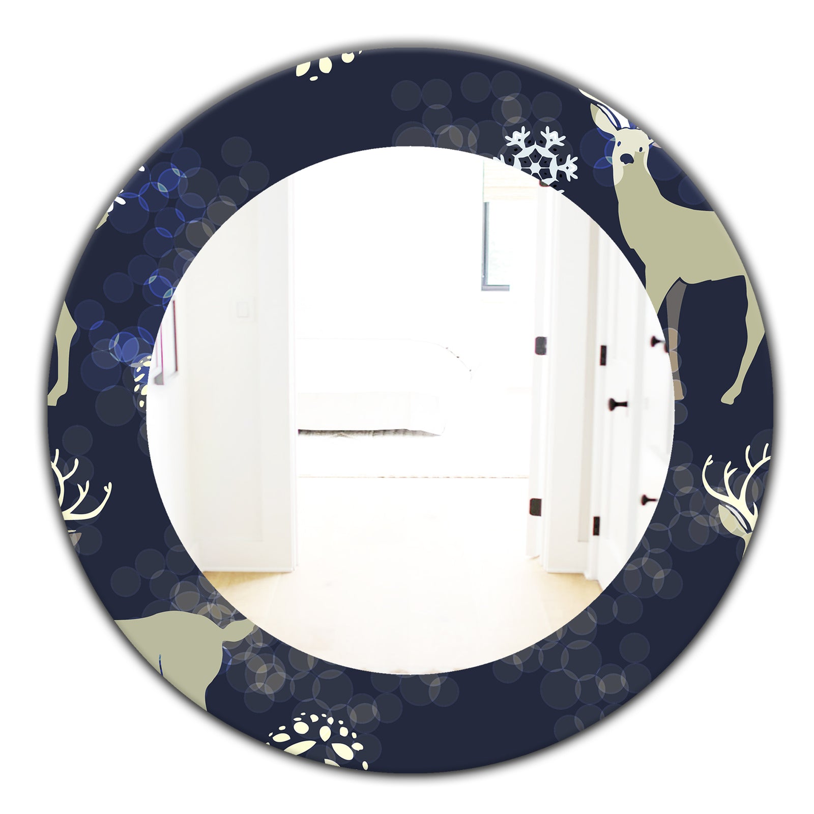 Christmas III - Traditional Mirror - Oval or Round Wall Mirror