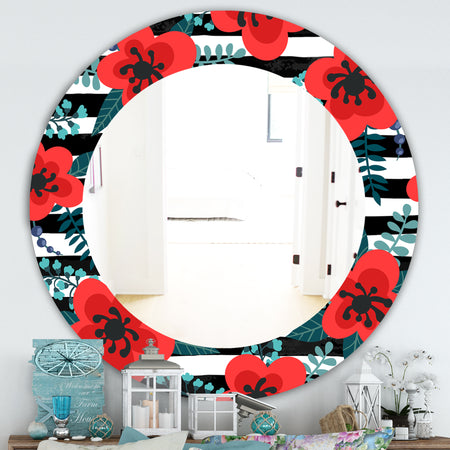 Elementary Botanicals 1 - Traditional Mirror - Oval or Round Wall Mirror