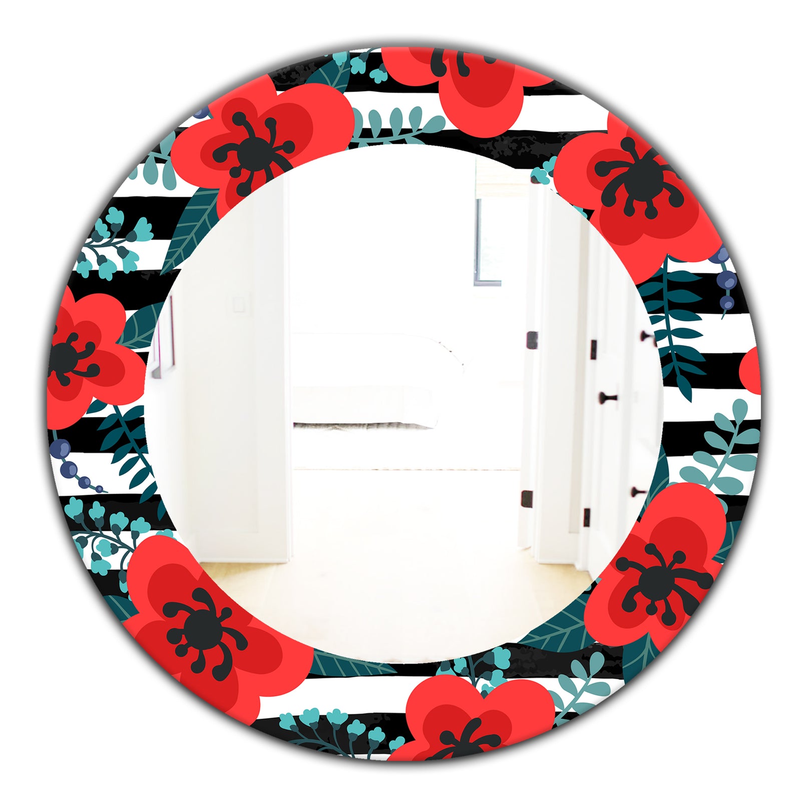 Elementary Botanicals 1 - Traditional Mirror - Oval or Round Wall Mirror