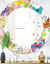 Bohemian Butterflies - Bohemian & Eclectic Mirror - Oval or Round Wall Mirror