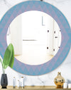 Pastel Dreams 7 - Mid-Century Mirror - Oval or Round Wall Mirror