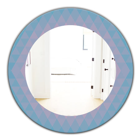 Pastel Dreams 7 - Mid-Century Mirror - Oval or Round Wall Mirror