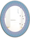 Pastel Dreams 7 - Mid-Century Mirror - Oval or Round Wall Mirror