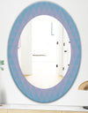 Pastel Dreams 7 - Mid-Century Mirror - Oval or Round Wall Mirror