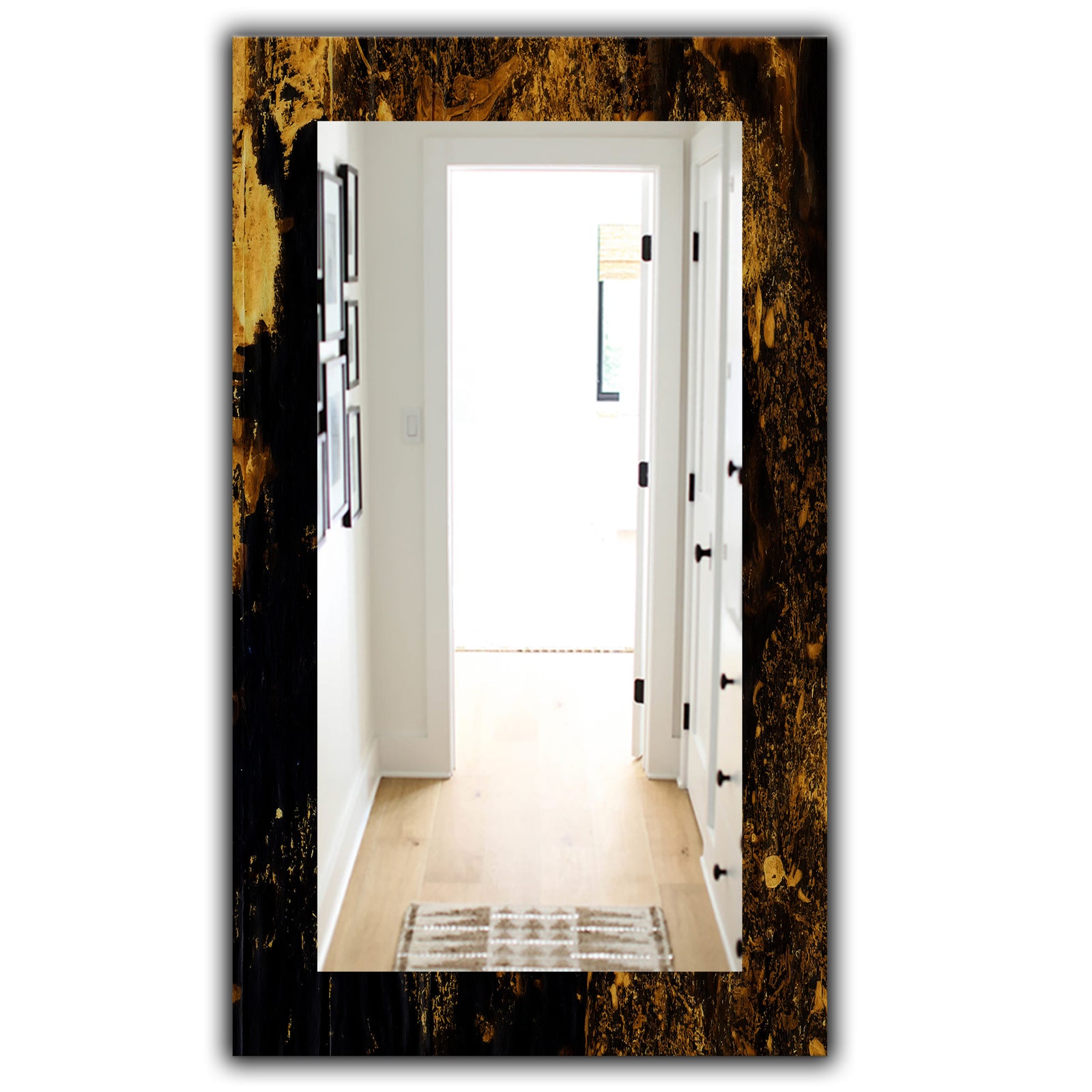 Marbled Yellow 8 - Glam Wall Mirror - Vanity Mirror