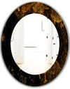 Marbled Yellow 8 - Glam Wall Mirror - Oval or Round Wall Mirror