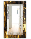 Marbled Yellow 9 - Glam Wall Mirror - Vanity Mirror