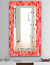 Pink Spheres 14 - Mid-Century Mirror - Frameless Wall Mirror